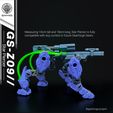 GS-Z09-Sagittarius-4.jpg GS-Z09 // Star Piercer - Modular 3D-Printed Mecha || 18cm || Sci-fi Robot Toy Figure