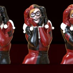 Harley_Poster01.jpg 3D file Harley Quinn Bust 3dModel・3D printable model to download, artsalivesite