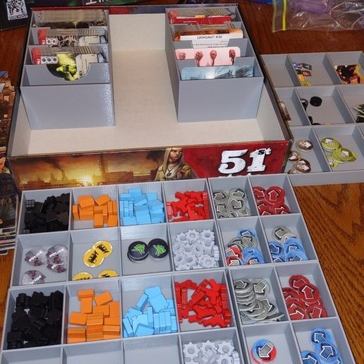 🎲 51st State Insert・Free STL File for ・Cults