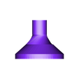 Fan2Hood.STL 100 mm channel fan to 30 mm pipe adapter