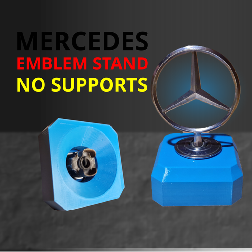 Mercedes Support Trophée pour emblème de capot 3D model