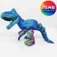 Trex-Remb-Studios-8.png Динозавр Flexi T-Rex | Articulated Trex NO support