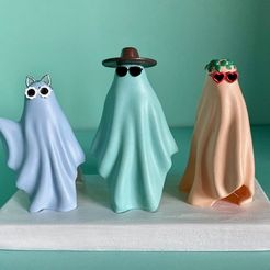 Painted-Ghosts.jpg Free STL file Anti-Hero Ghosts (Taylor Swift)・3D printer design to download