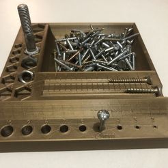 ScrewSizer1.jpg Free STL file Screw Sizer / Screw Meter・Design to download and 3D print