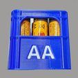 (CAUTION: May ¢ fin fre, short VERTISSEMEN ayers. ne la chayl Beer Crate battery holder AA/AAA stackable plus letters