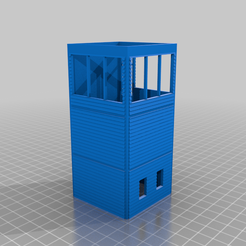 Walls.png Download free STL file HO Scale Signal Toweer • 3D printer model, kabrumble