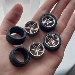 1/24 Vossen HC1 Custom Rims Set - presupported