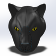 3.png Panther Head 3D printing