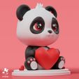 2.jpg Panda Bear-Valentine's Day Version (Dedication)