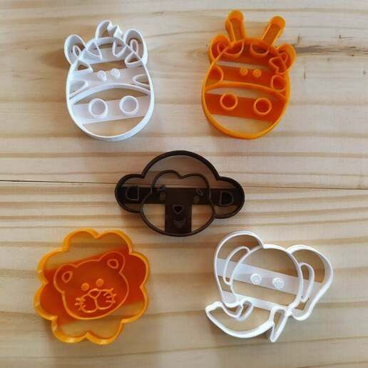 Forest Animals Cookie Cutter 3D model