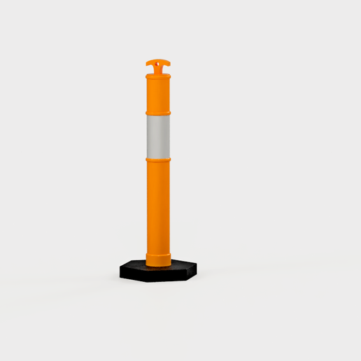 Traffic-Bollard-1.png Diorama - Traffic Delineator / Bollard (STL FILE)