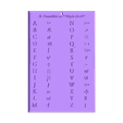 Alphabet Cuneiforme.stl Cuneiform Alphabet