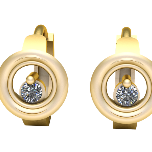 STL file SOFIA MILANI EARRING 3D PRINTABLE MODEL 💍 (OBJ)・3D printing