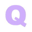 Q.stl the alphabet in large box letters