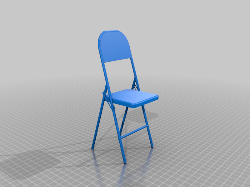 Folding_Chair_Single_Piece.png Free STL file Folding Chair・Template to download and 3D print, ToriLeighR