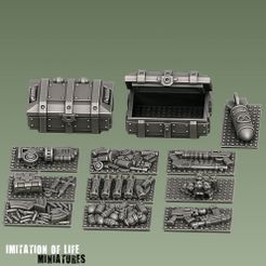 MINIATURES Файл 3D Набор луткратов 1・Модель для загрузки и печати в формате 3D