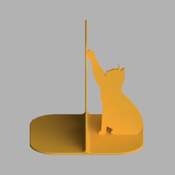 Muc_2017-Sep-15_08-29-25PM-000_CustomizedView20365928250.png STL file Cat Bookend・3D printing design to download