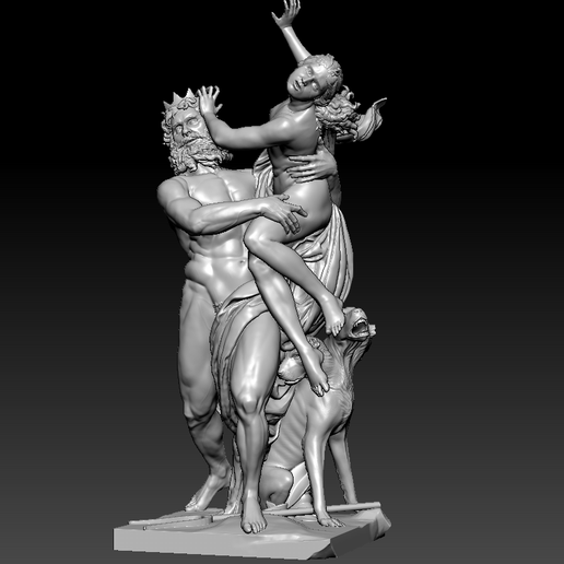 Statue of Pluto and Persephone 3D model