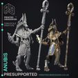 anubis-1.jpg Court Of Anubis - 14 Egyptian Models -  PRESUPPORTED - Illustrated and Stats - 32mm scale