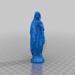 0ad16f301e40b64dab2bf9c90f86e298.png Free STL file Mother Mary Statue 2 (3D Scan)・Design to download and 3D print
