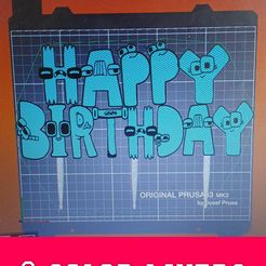 333927798_1383683609085025_3210336605505527472_n.jpg Alphabet Lore Happy Birthday Cake topper Letter Characters