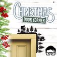 040a.jpg 🎅 Christmas door corners vol. 4 💸 Multipack of 10 models 💸 (santa, decoration, decorative, home, wall decoration, winter) - by AM-MEDIA
