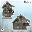2.jpg Long modern house with column awning and wooden fence (7) - Cold Era Modern Warfare Conflict World War 3