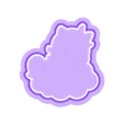 CookieCutter-111.stl hello kitty mermaid cutter, kawaii mermaid stl, chibi mermaid reference, cookie cutter outline study, cute kitty mermaid art, stl learning template, modeling practice character, 2d to stl study file, kawaii lineart reference, learning only design
