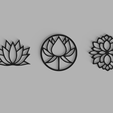 Sin-título.png Minimalist Geometric Lotus Flower Triptych Painting