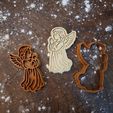 20251205_192611.jpg 👼 Высечка для печенья "Ангел" + штамп + ручка | STL файл