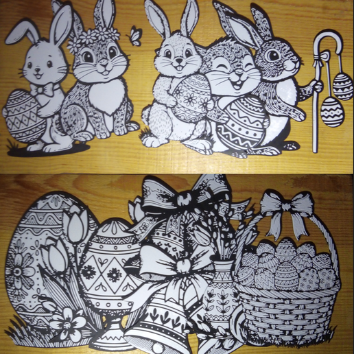 🐣 Easter Collection 11-in-1 | Minimalist Linocut Decor (ED)