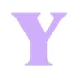 Y.stl Strange Things ALPHABET ( Includes the Ñ and numbers )