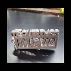 migue.jpg Fichier STL gratuit Porte-clés We love you Migue・Plan pour impression 3D à télécharger