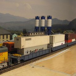 IMG_7655.JPG Free STL file HO Scale Articulated Well Cars・3D print design to download