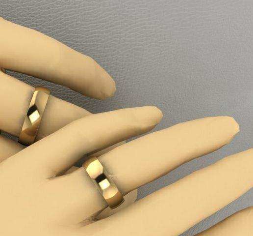 cg2.7.jpg Printable wedding ring 6mm comfort jewelry  STL
