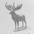 GiantElkPlainwBase.png Giant Elk / Irish Elk Miniature (with and without base)