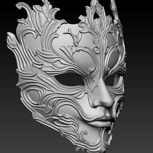 m4.jpg Gothic Ornate Metal Mask Masquerade