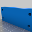 Spool_holder_10mm_back_plate.png Double spool holder for Prusa i3