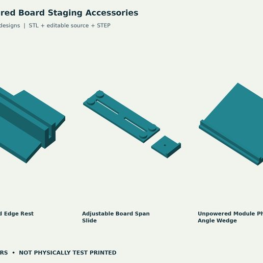 Unpowered Board Staging Accessories