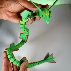 Articulated Rayquaza Flexible Pokemon Dragon
