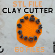 Polymer-Cutter.png Halloween Bundle Polymer Clay Stud Cutter | 5 Sizes | Digital STL File | 3D Printing