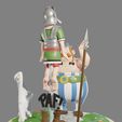 obe8.jpg Fichier STL FANART - Obélix baffe un légionnaire romain - Diorama・Objet imprimable en 3D à télécharger