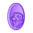 OneDogHead.stl dog head pendant