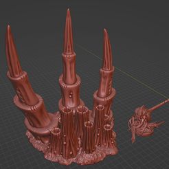 Space-Bug-Chimney-terrain01.jpg 3D file Space Bug Chimney Terrain wh40k inspired・Model to download and 3D print