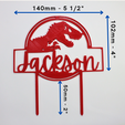 Jurassic-Happy-Birthday-Jackson-Dimensions.png Jurassic Happy Birthday Jackson Cake Topper