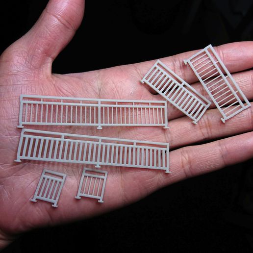 3D file 1/64 scale Road pedestrian Railing 🇯🇵 ・Design to download and ...