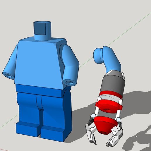 LEGO Ironman Red Snapper accessories - 3D model önizlemesi