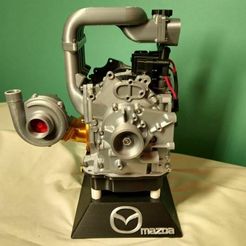 Mazda Wankel Square 01.JPG STL-Datei Mazda Rx7 Wankel Remix kostenlos・3D-Druck-Modell zum herunterladen