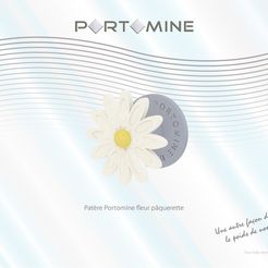 portomine_patere_fleur_paquerette01.jpg STL file Portomine flower hook daisy・3D printable design to download