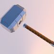 Parts.jpg 1/6 Mjølnir - Thor's Hammer